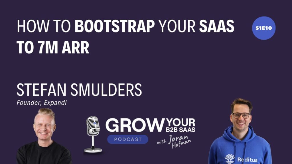 Bootstrap to 7M ARR with Stefan Smulders