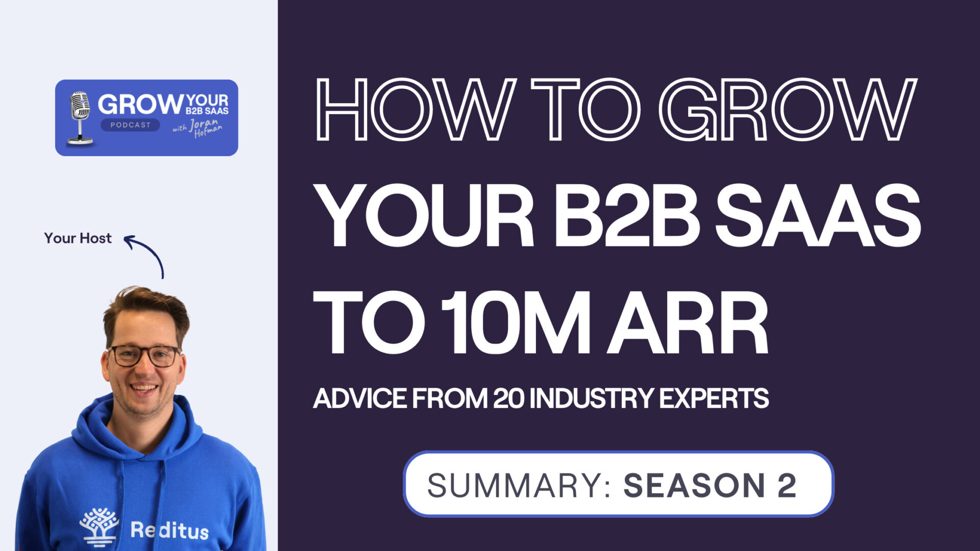 S2E22 – How to grow your B2B SaaS to 10M ARR? Advice from 20 experts.