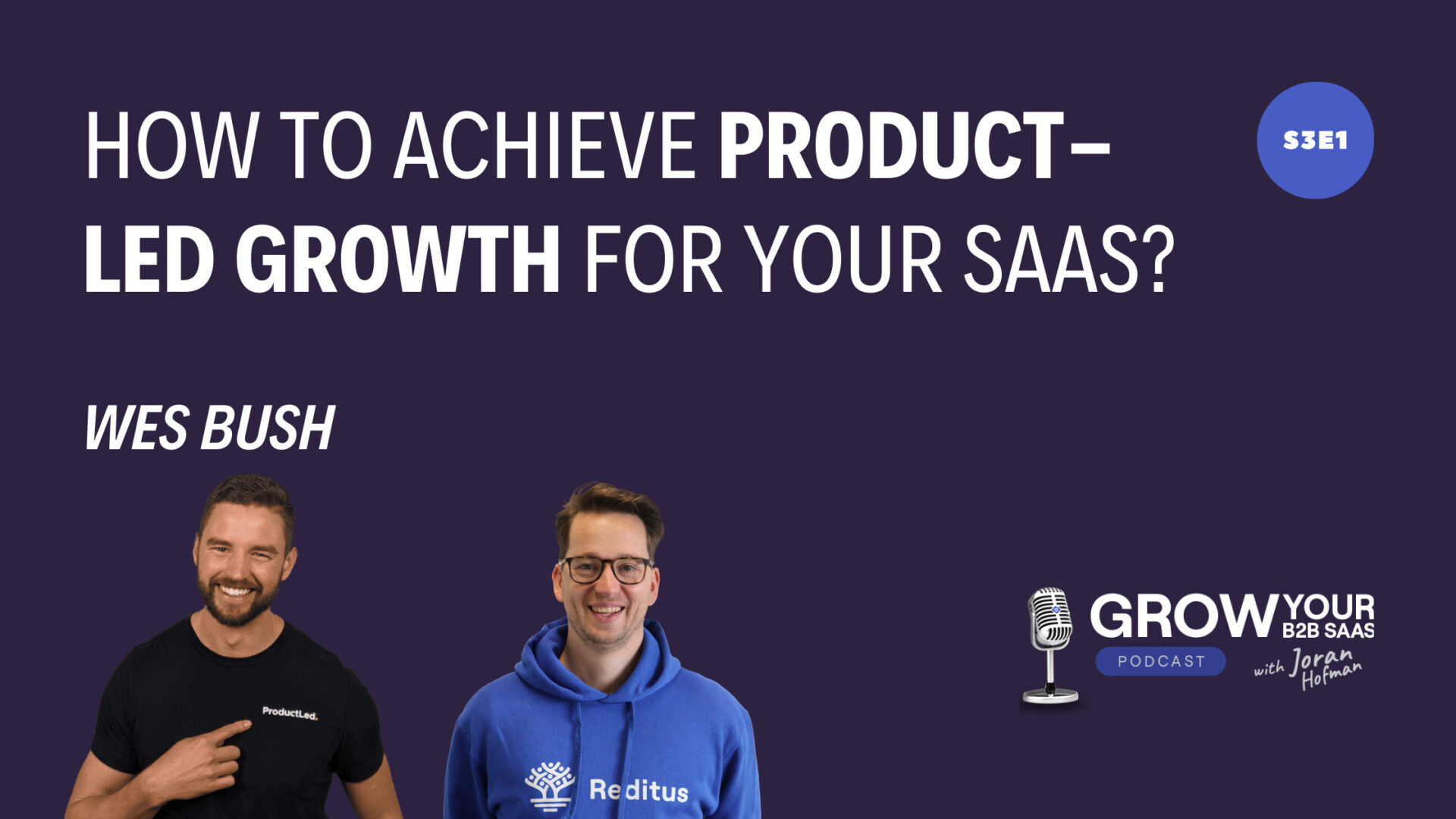 S3E1 – How to achieve Product Led Growth for your SaaS With Wes Bush